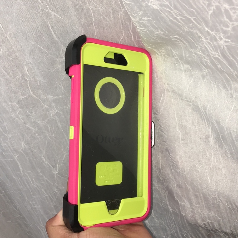 OTTERBOX NEON GREEN PINK